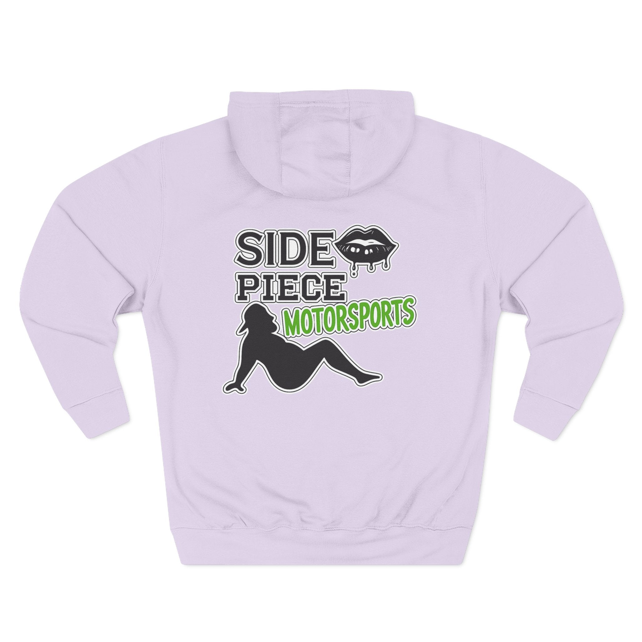 Side Piece Motorsports Hoodie — Automotive Logo Fleece Pullover
