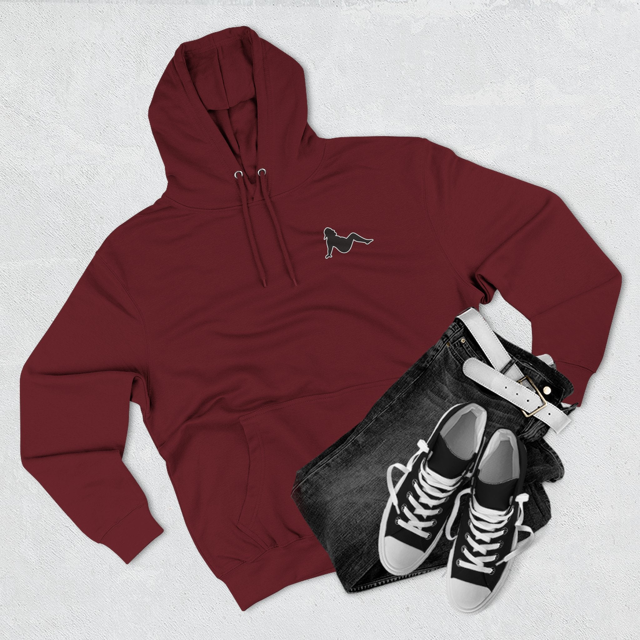 Side Piece Motorsports Hoodie — Automotive Logo Fleece Pullover