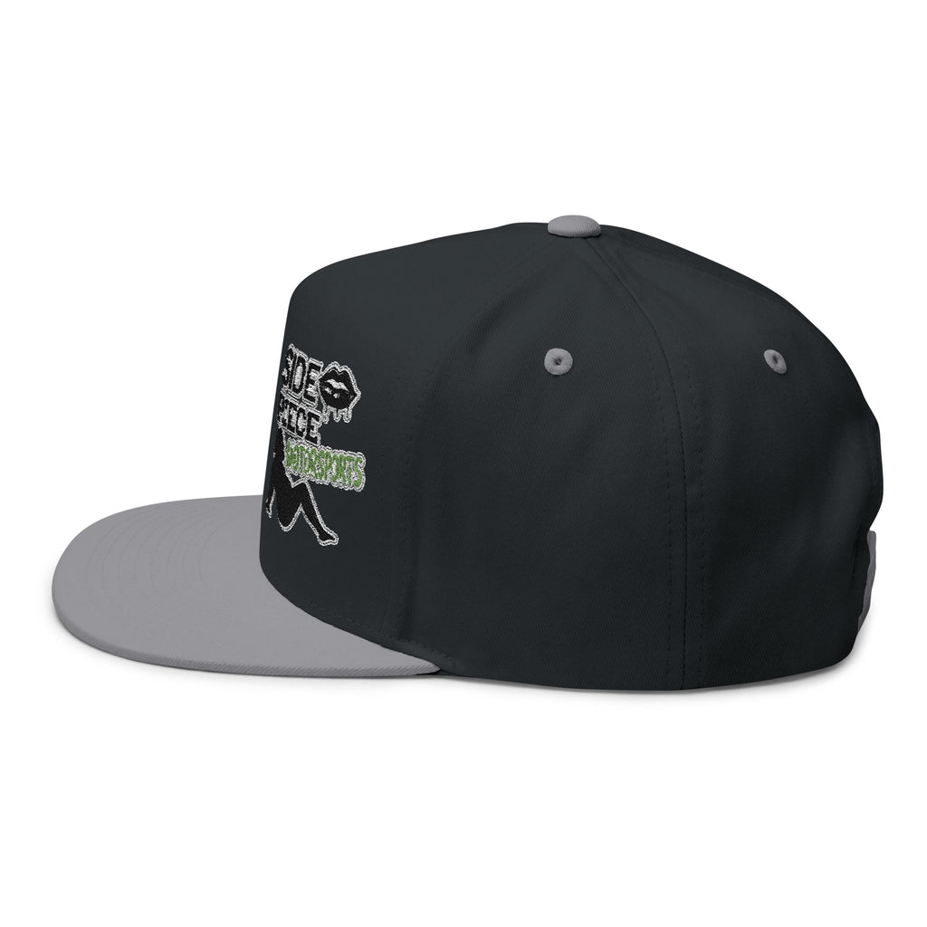 Flat Bill Cap — "Side Piece MotorSports" Embroidered Trucker Hat