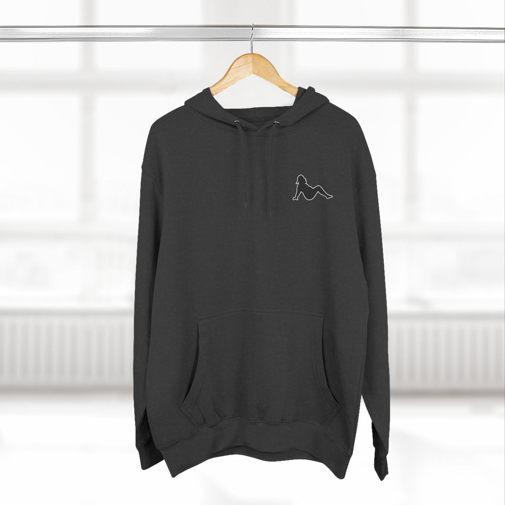 Side Piece Motorsports Hoodie — Automotive Logo Fleece Pullover