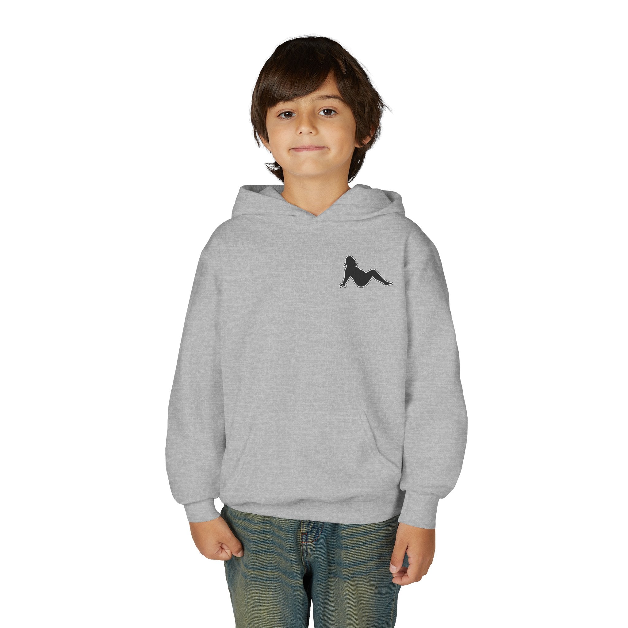 Side Piece Motorsports Youth Hoodie — Racing Logo Pullover