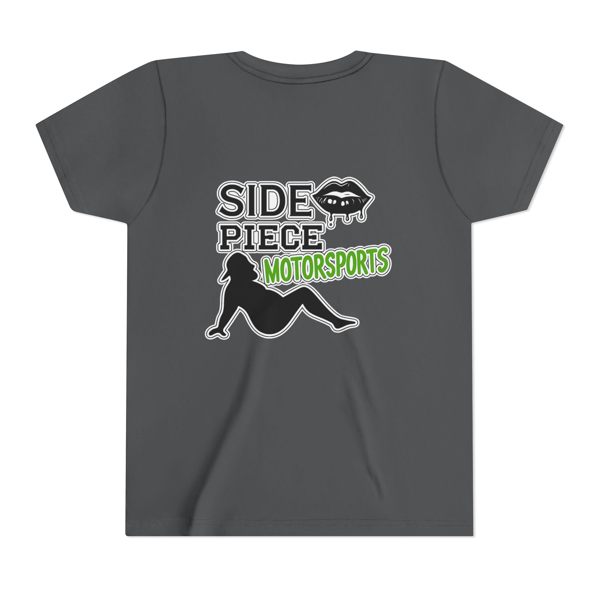 Side Piece Motorsports Youth Tee — Racing Logo Graphic T‑Shirt