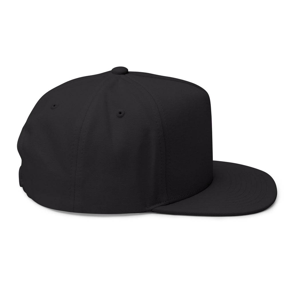 Flat Bill Cap — "Side Piece MotorSports" Embroidered Trucker Hat