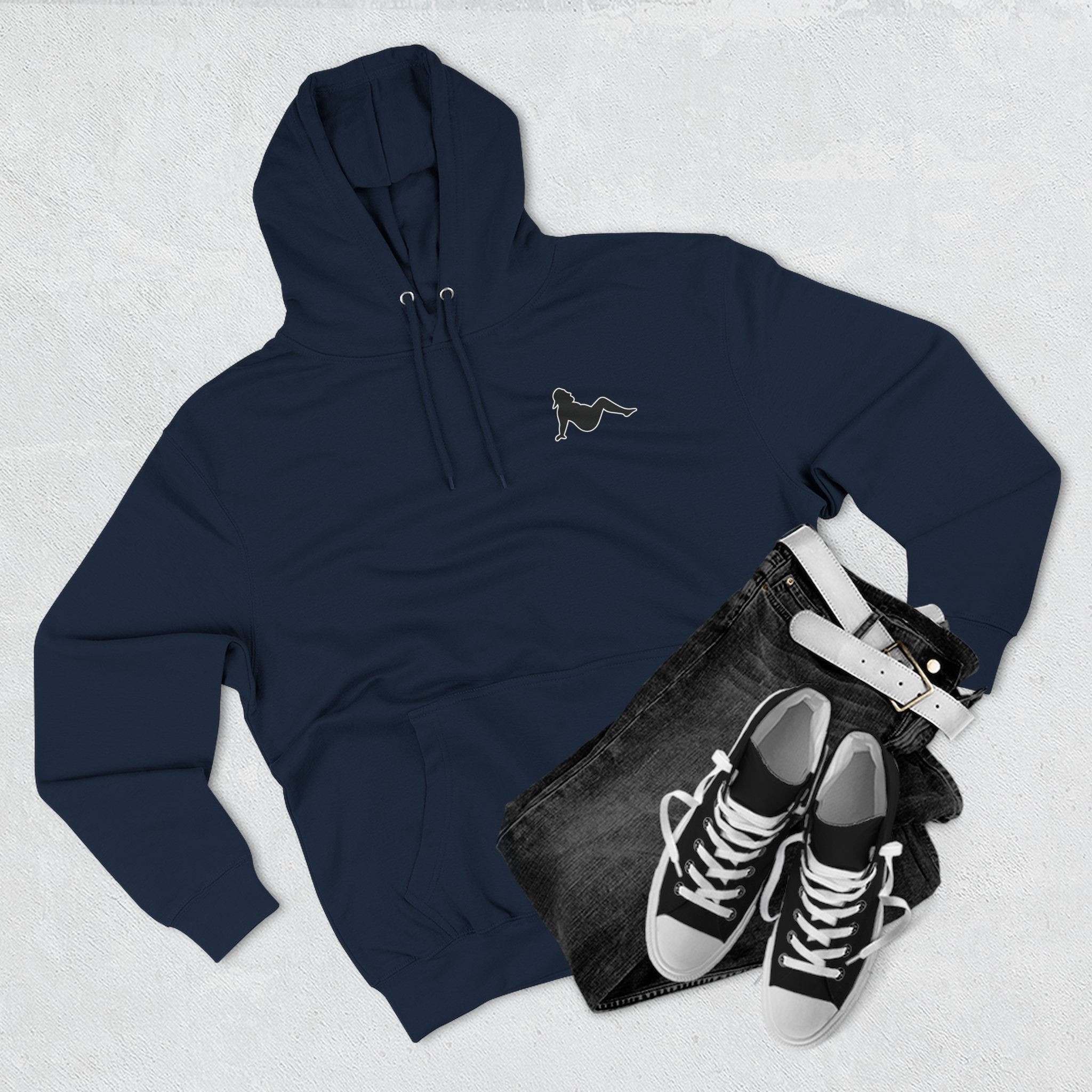 Side Piece Motorsports Hoodie — Automotive Logo Fleece Pullover