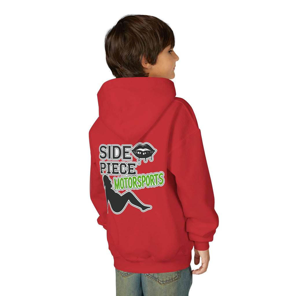 Side Piece Motorsports Youth Hoodie — Racing Logo Pullover