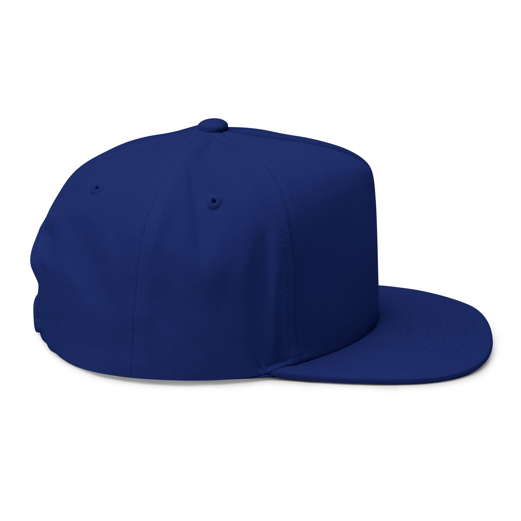 Flat Bill Cap — "Side Piece MotorSports" Embroidered Trucker Hat