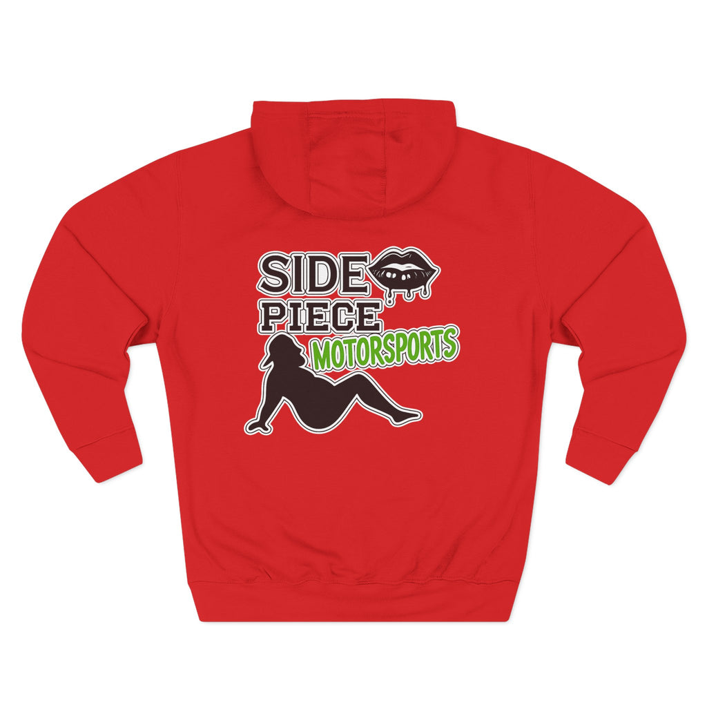 Side Piece Motorsports Hoodie — Automotive Logo Fleece Pullover