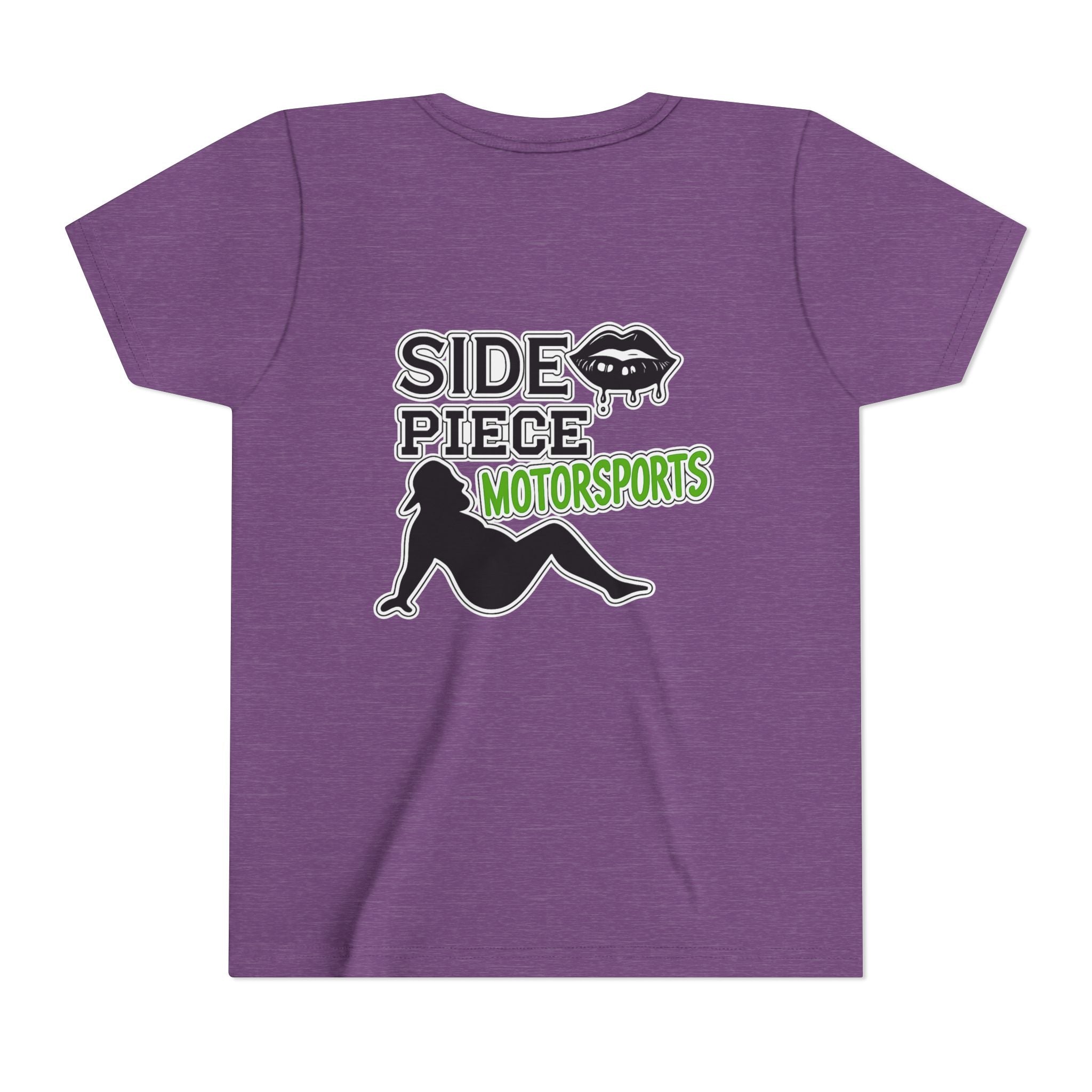 Side Piece Motorsports Youth Tee — Racing Logo Graphic T‑Shirt