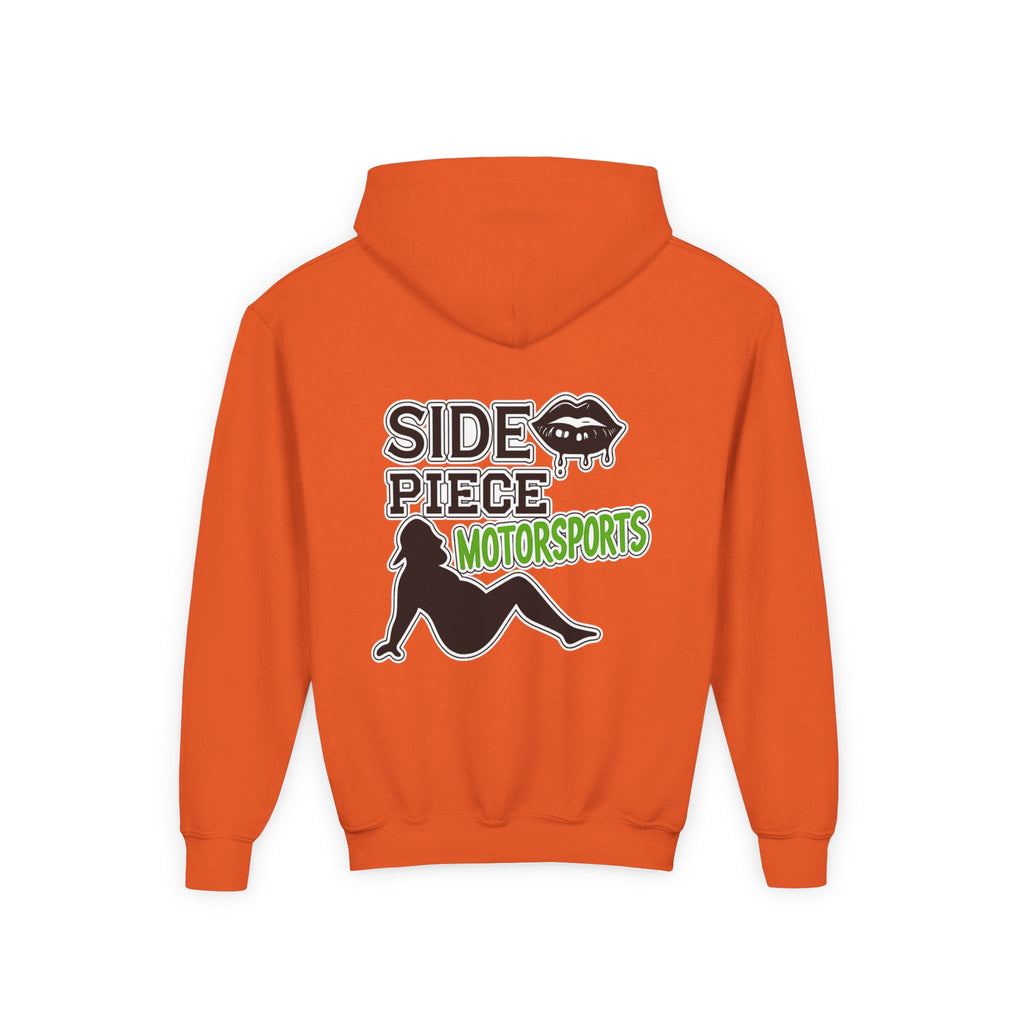 Side Piece Motorsports Youth Hoodie — Racing Logo Pullover