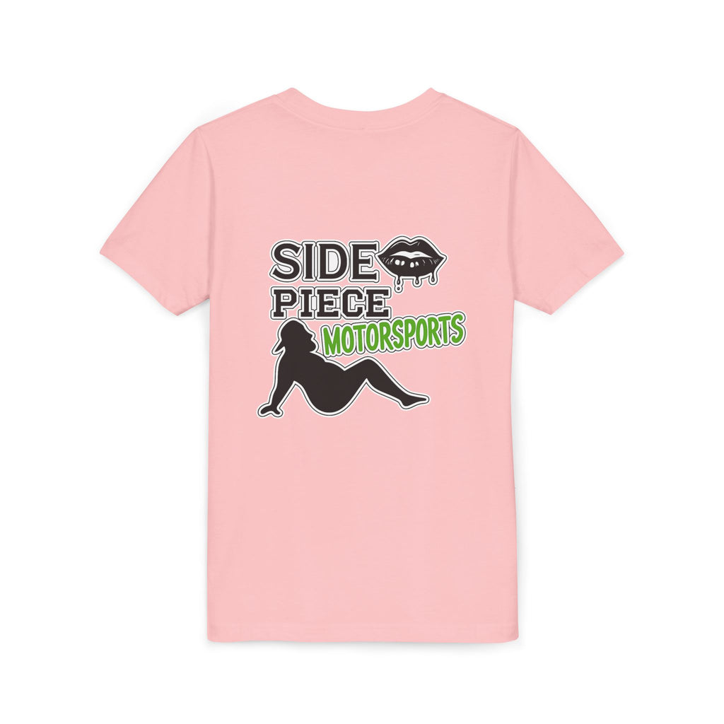 Side Piece Motorsports Youth Tee — Racing Logo Graphic T‑Shirt