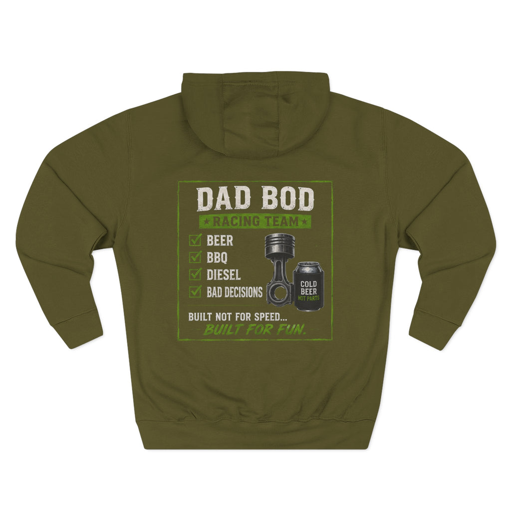 Three-Panel Fleece Hoodie