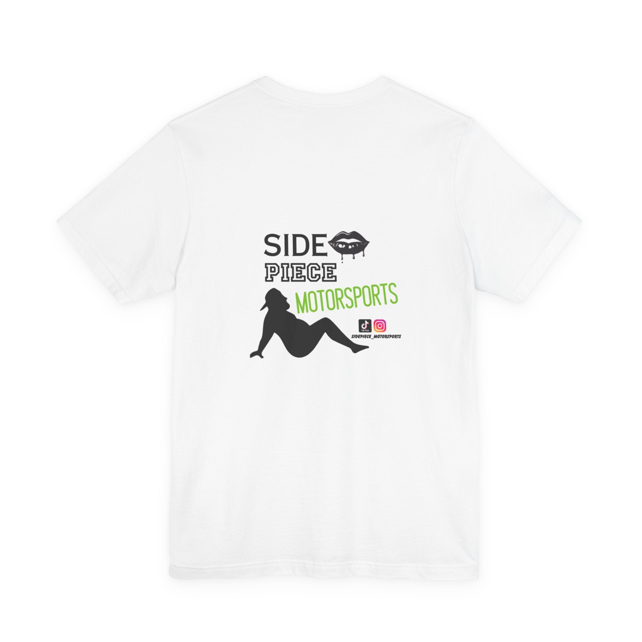 Side Piece Motorsports Graphic Tee — Racing-Inspired Pinup T-Shirt