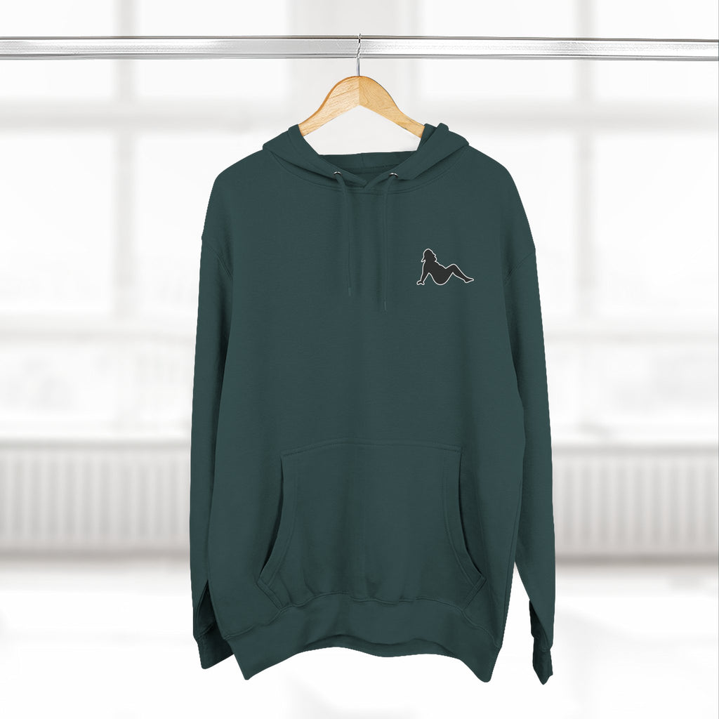 Side Piece Motorsports Hoodie — Automotive Logo Fleece Pullover