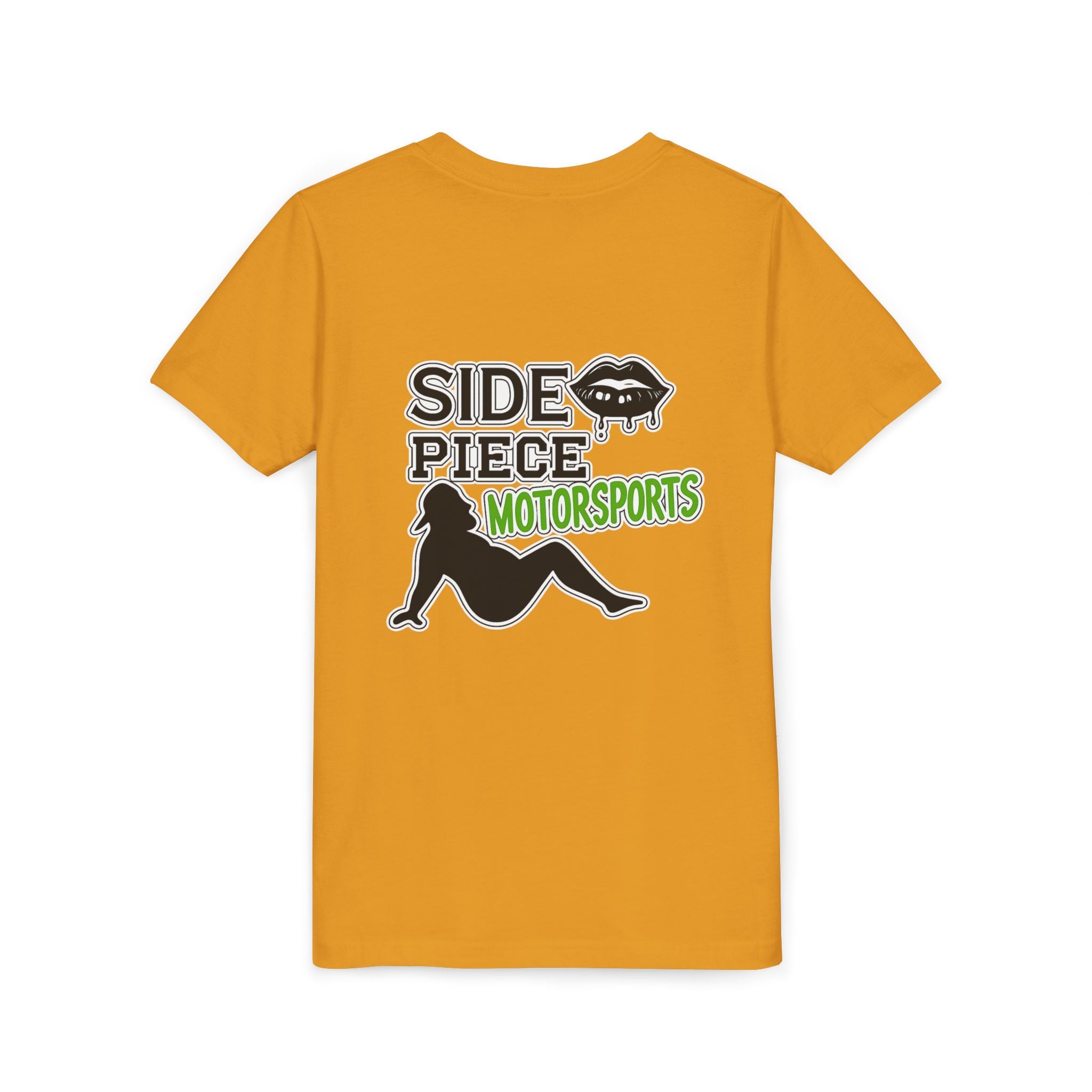 Side Piece Motorsports Youth Tee — Racing Logo Graphic T‑Shirt