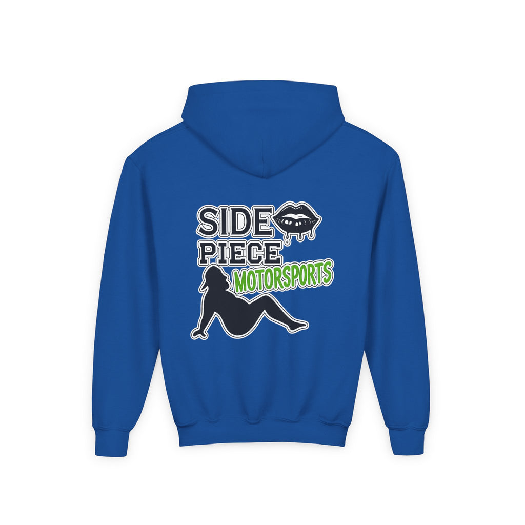 Side Piece Motorsports Youth Hoodie — Racing Logo Pullover