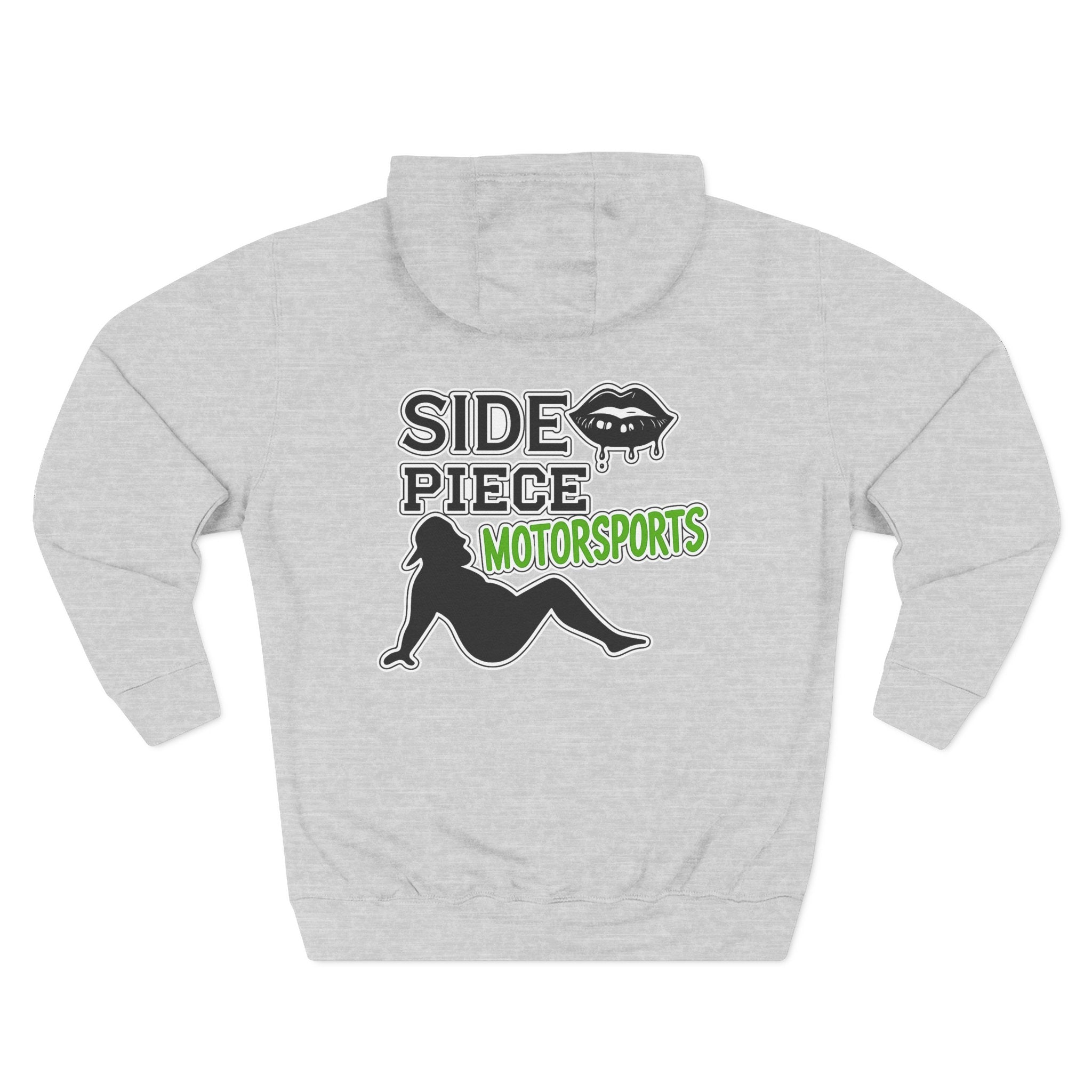 Side Piece Motorsports Hoodie — Automotive Logo Fleece Pullover