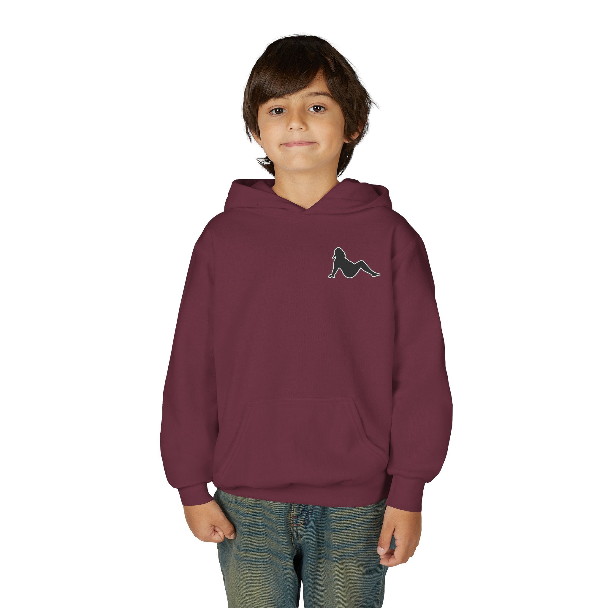 Side Piece Motorsports Youth Hoodie — Racing Logo Pullover