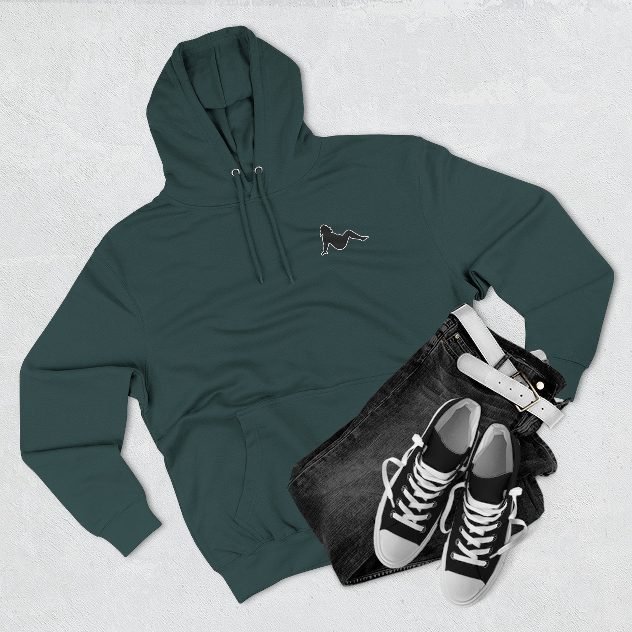 Side Piece Motorsports Hoodie — Automotive Logo Fleece Pullover