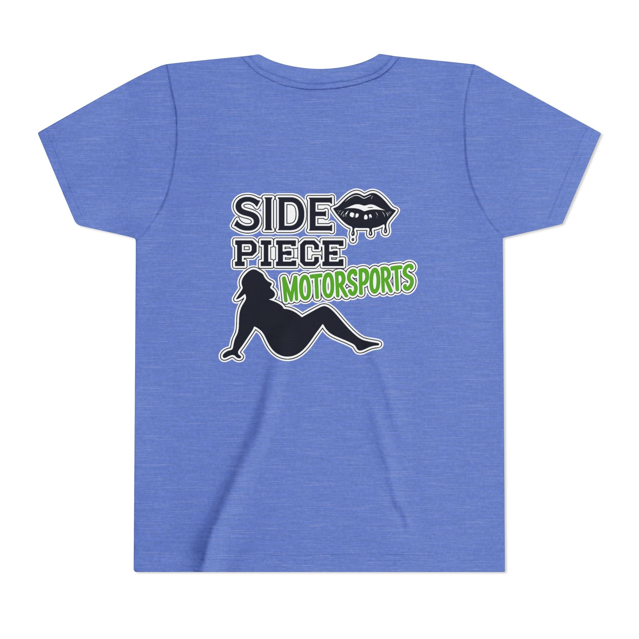 Side Piece Motorsports Youth Tee — Racing Logo Graphic T‑Shirt