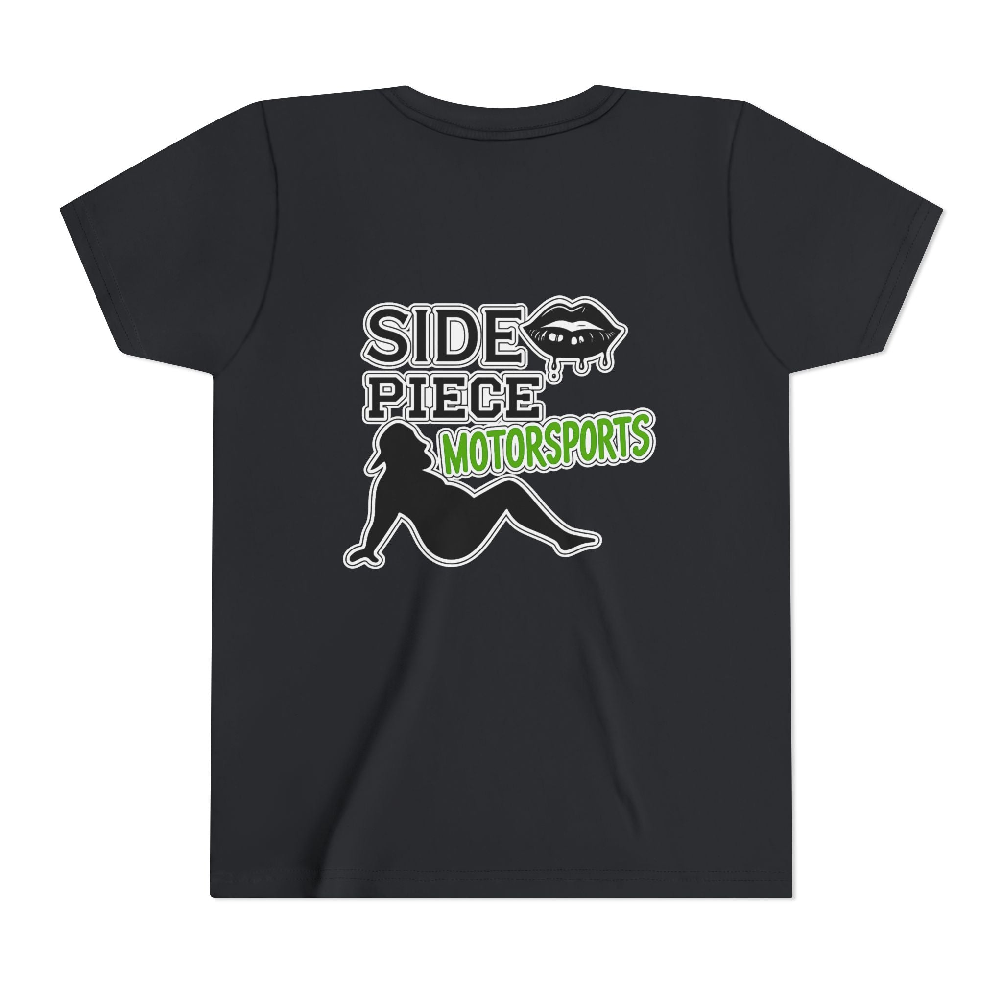 Side Piece Motorsports Youth Tee — Racing Logo Graphic T‑Shirt