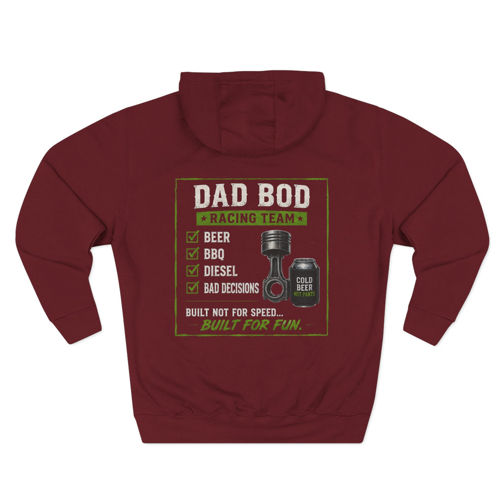 Three-Panel Fleece Hoodie