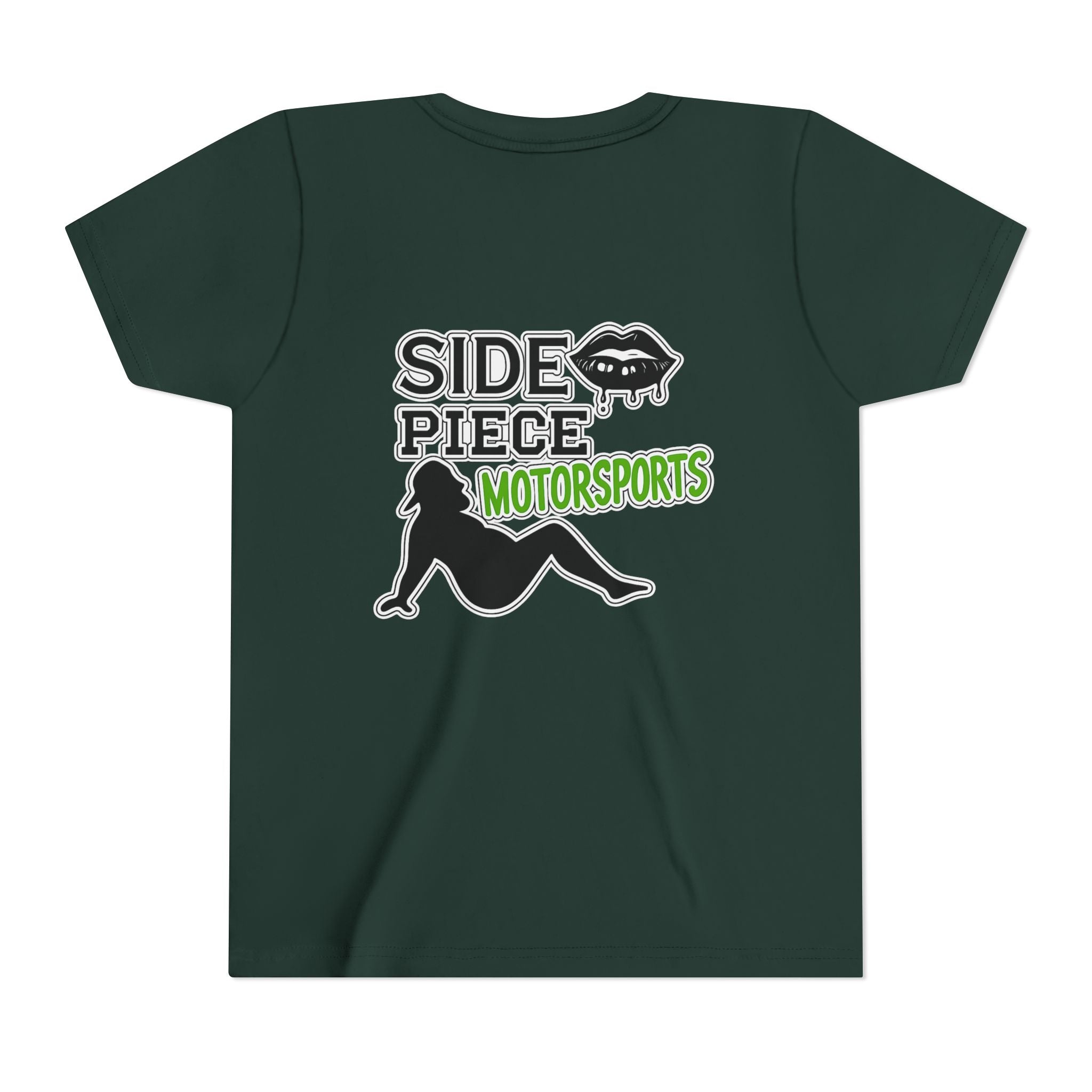 Side Piece Motorsports Youth Tee — Racing Logo Graphic T‑Shirt