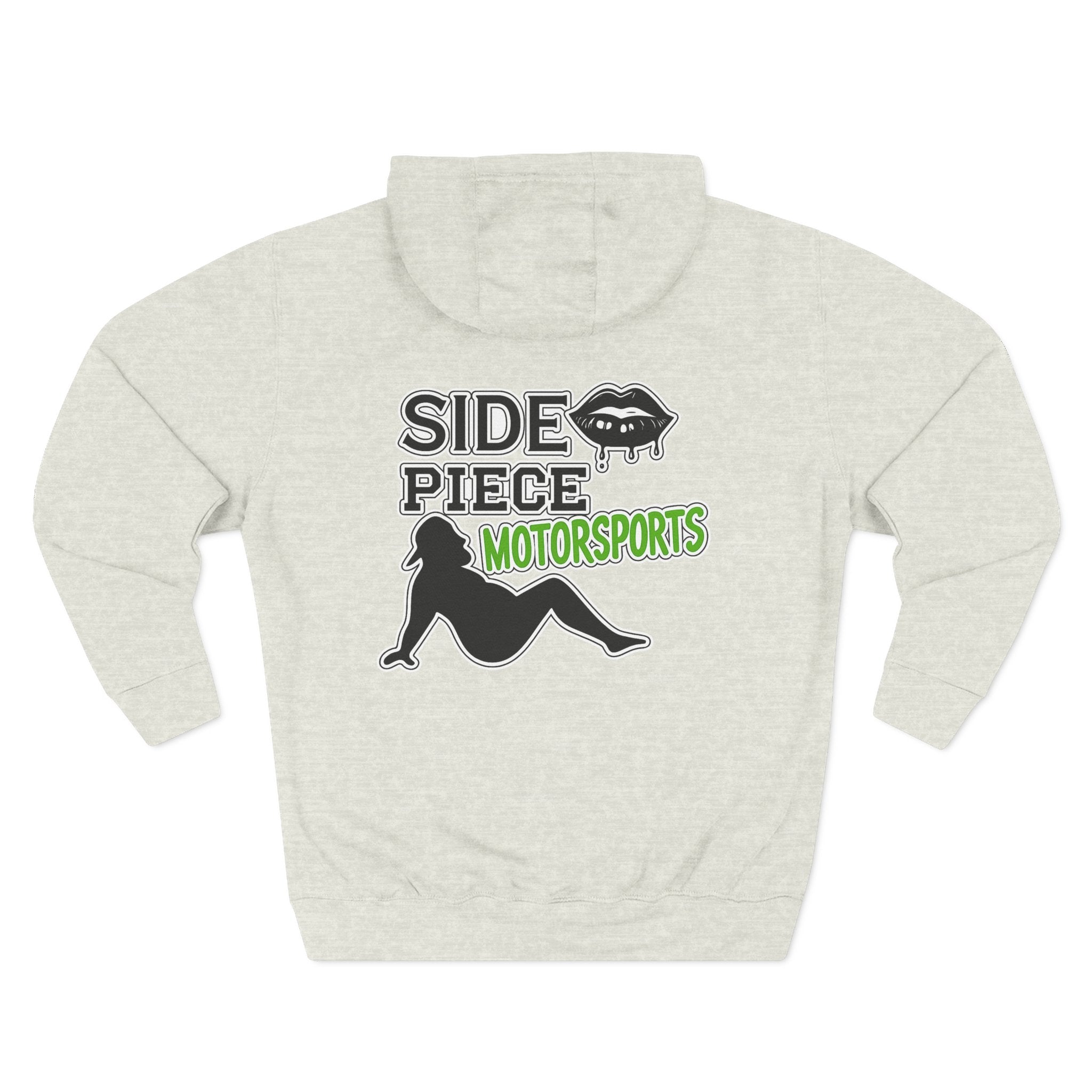 Side Piece Motorsports Hoodie — Automotive Logo Fleece Pullover