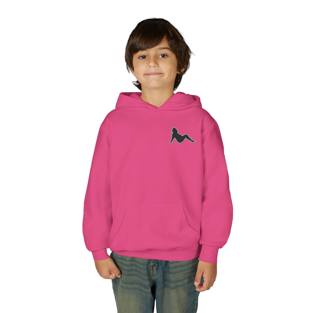 Side Piece Motorsports Youth Hoodie — Racing Logo Pullover