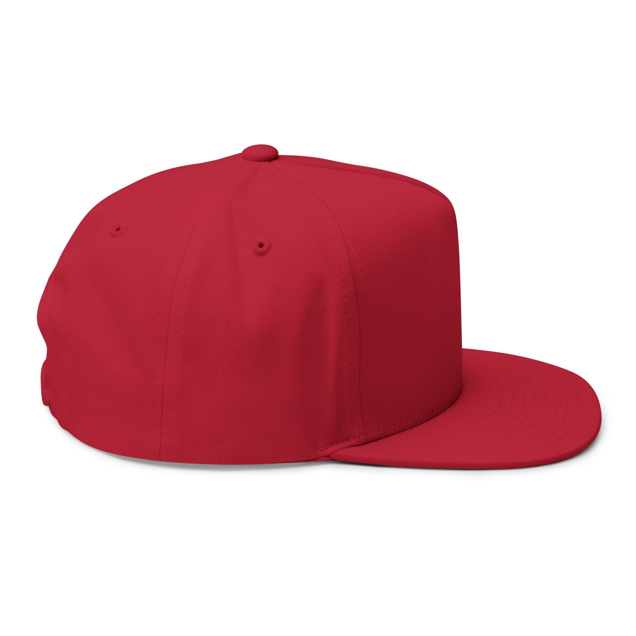 Flat Bill Cap — "Side Piece MotorSports" Embroidered Trucker Hat