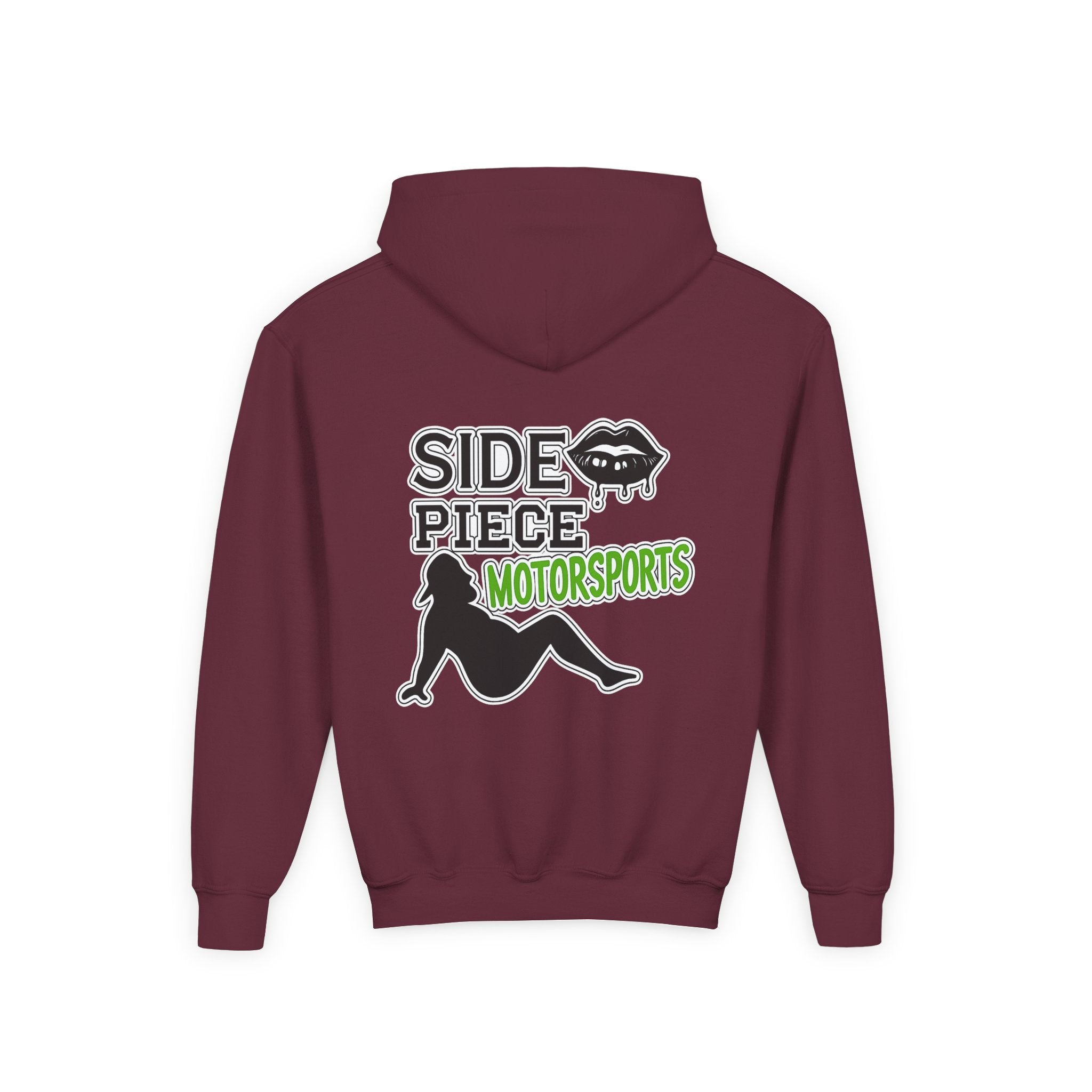 Side Piece Motorsports Youth Hoodie — Racing Logo Pullover