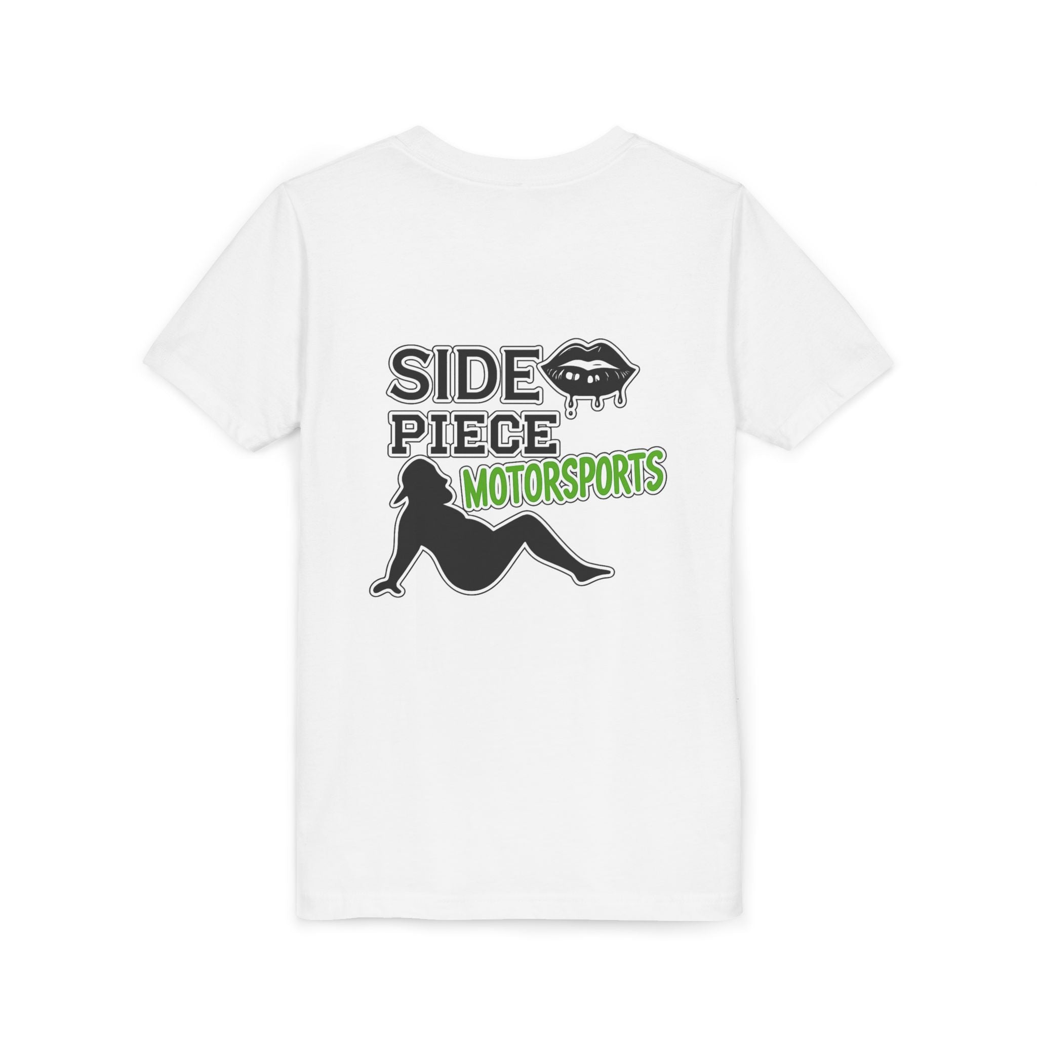Side Piece Motorsports Youth Tee — Racing Logo Graphic T‑Shirt