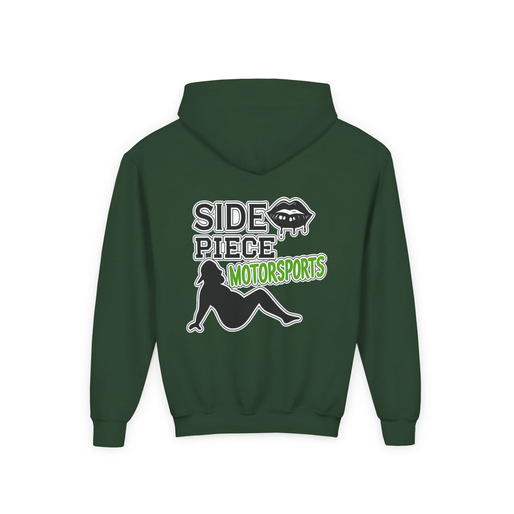 Side Piece Motorsports Youth Hoodie — Racing Logo Pullover