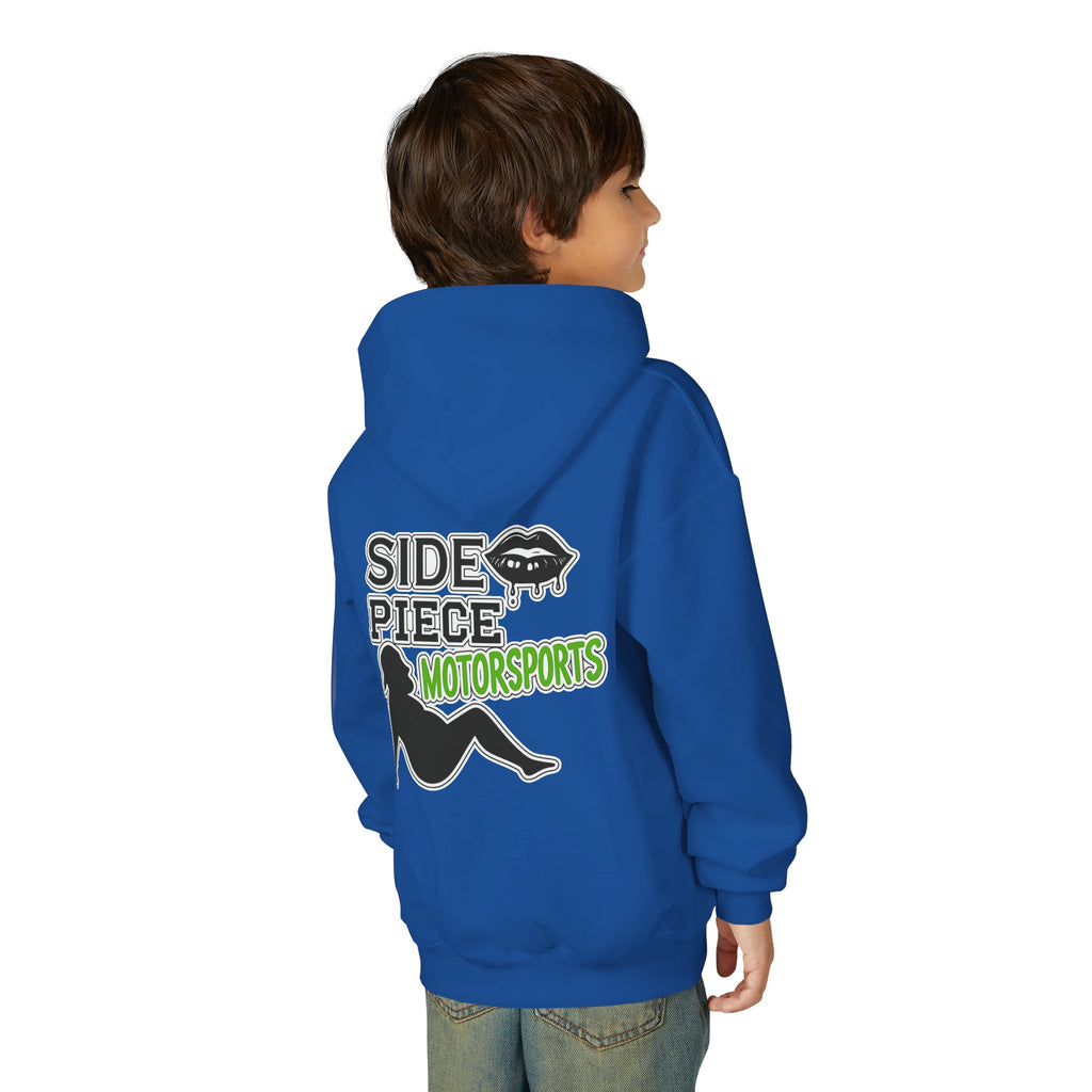 Side Piece Motorsports Youth Hoodie — Racing Logo Pullover