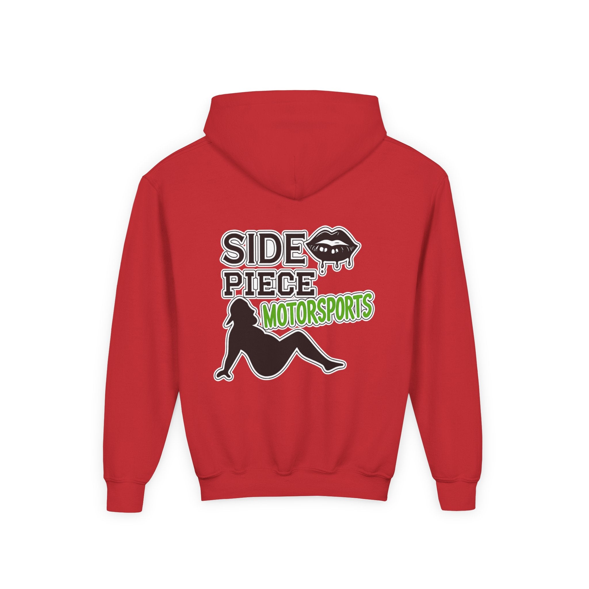Side Piece Motorsports Youth Hoodie — Racing Logo Pullover