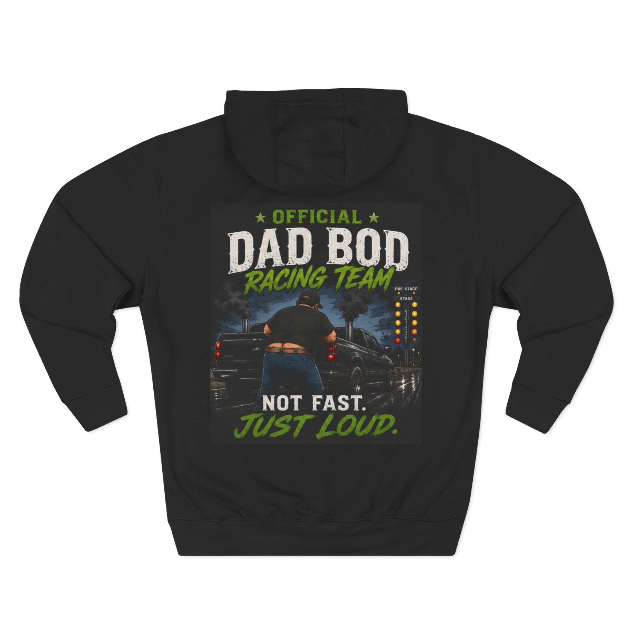 Side Piece Motorsports Fleece Hoodie — Racing Logo Pullover