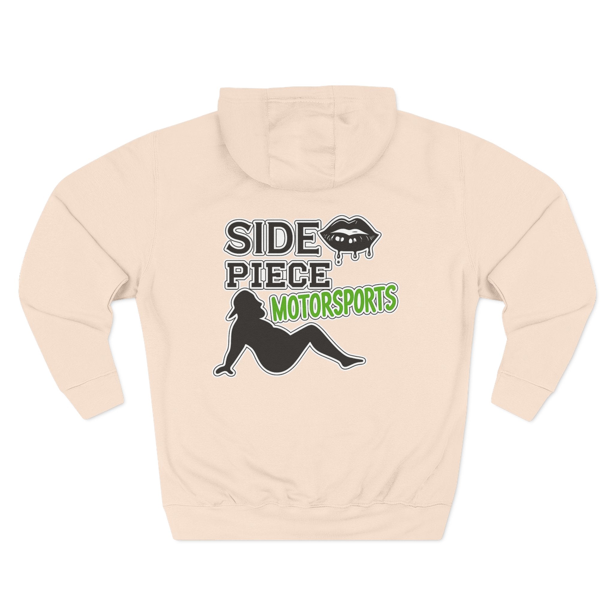 Side Piece Motorsports Hoodie — Automotive Logo Fleece Pullover