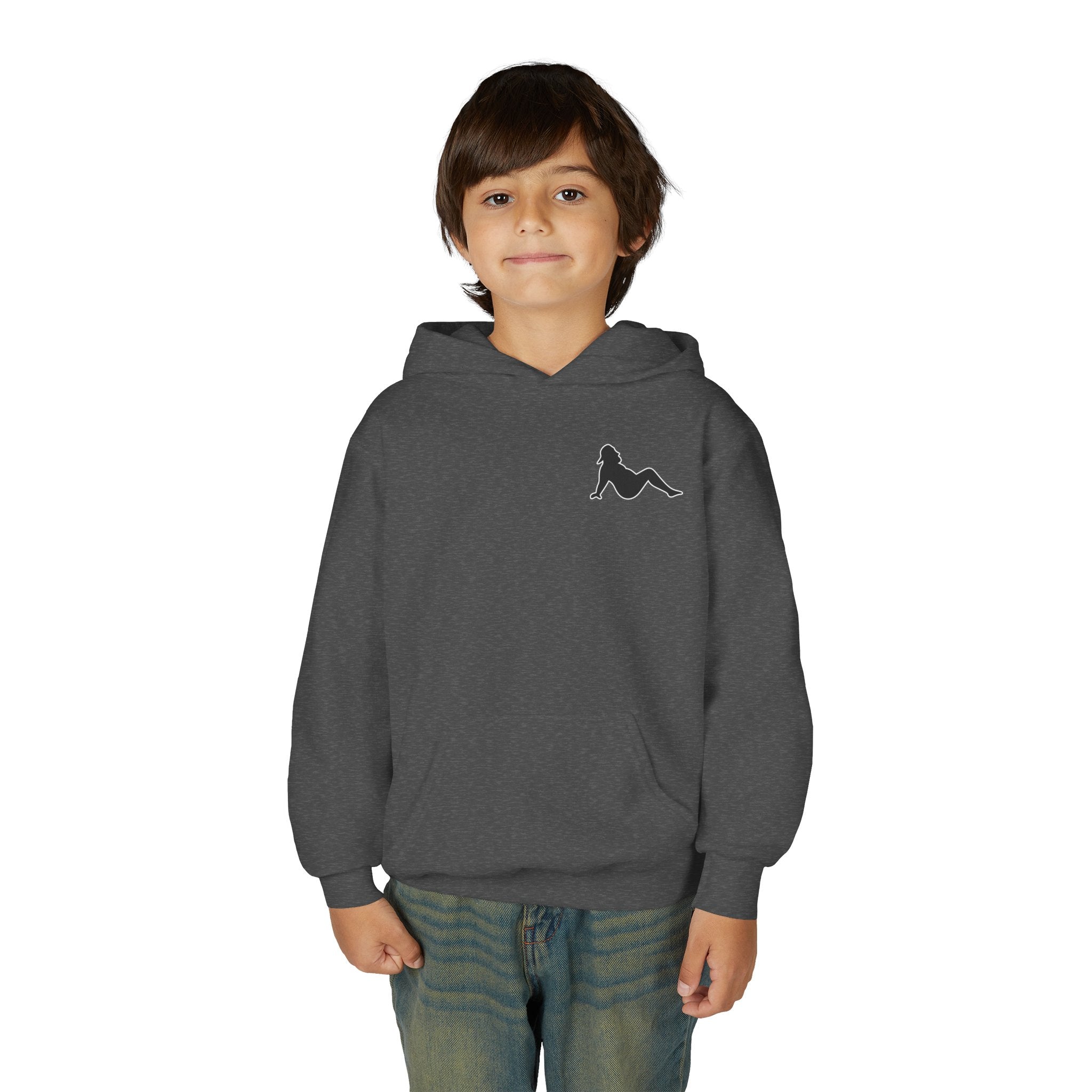 Side Piece Motorsports Youth Hoodie — Racing Logo Pullover