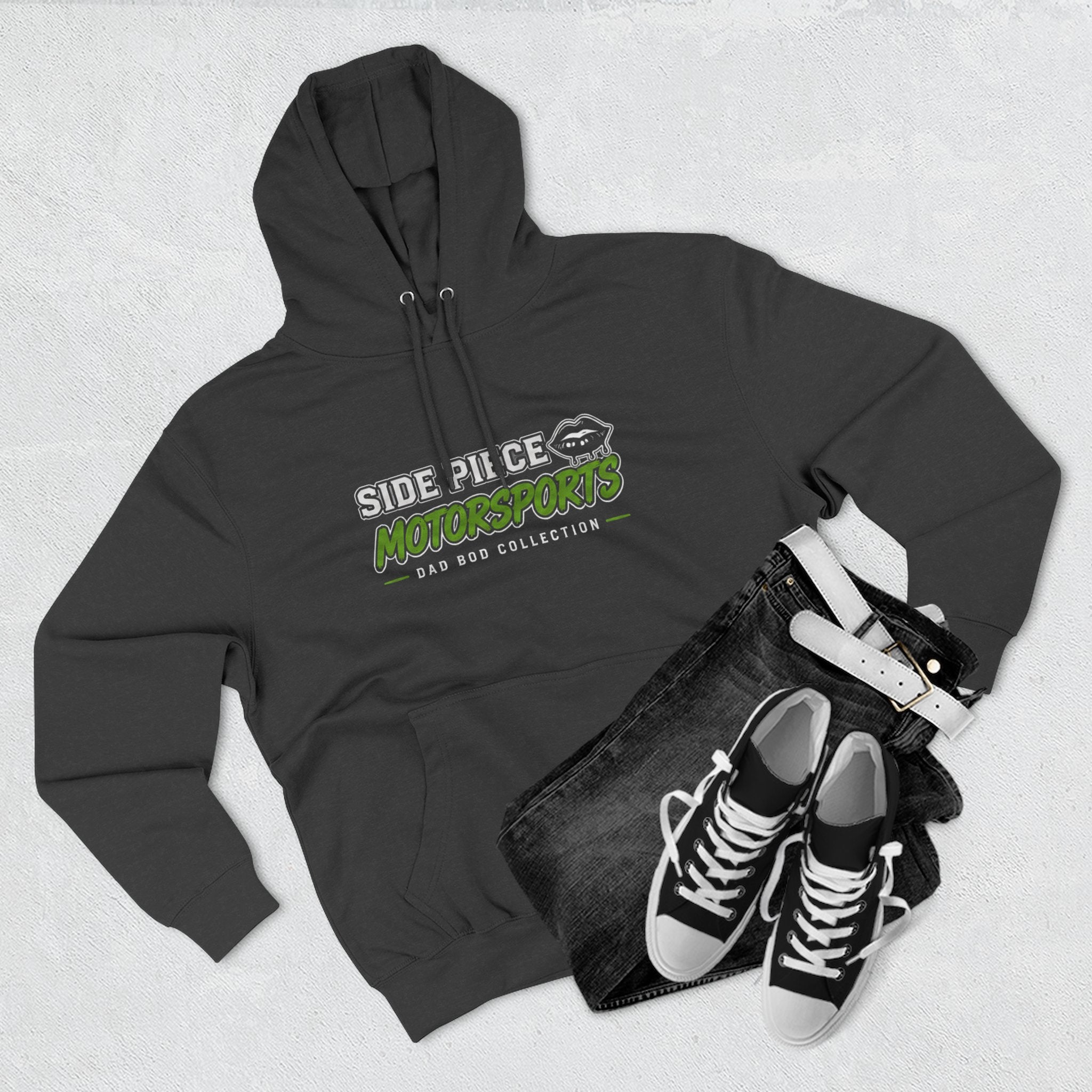 Will Dance for Diesel Hoodie — Side Piece Motorsports Fleece Pullover