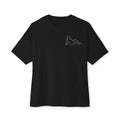 Sidepiece Motorsports Oversized Boxy Tee — Minimal White Crewneck Casual Tee