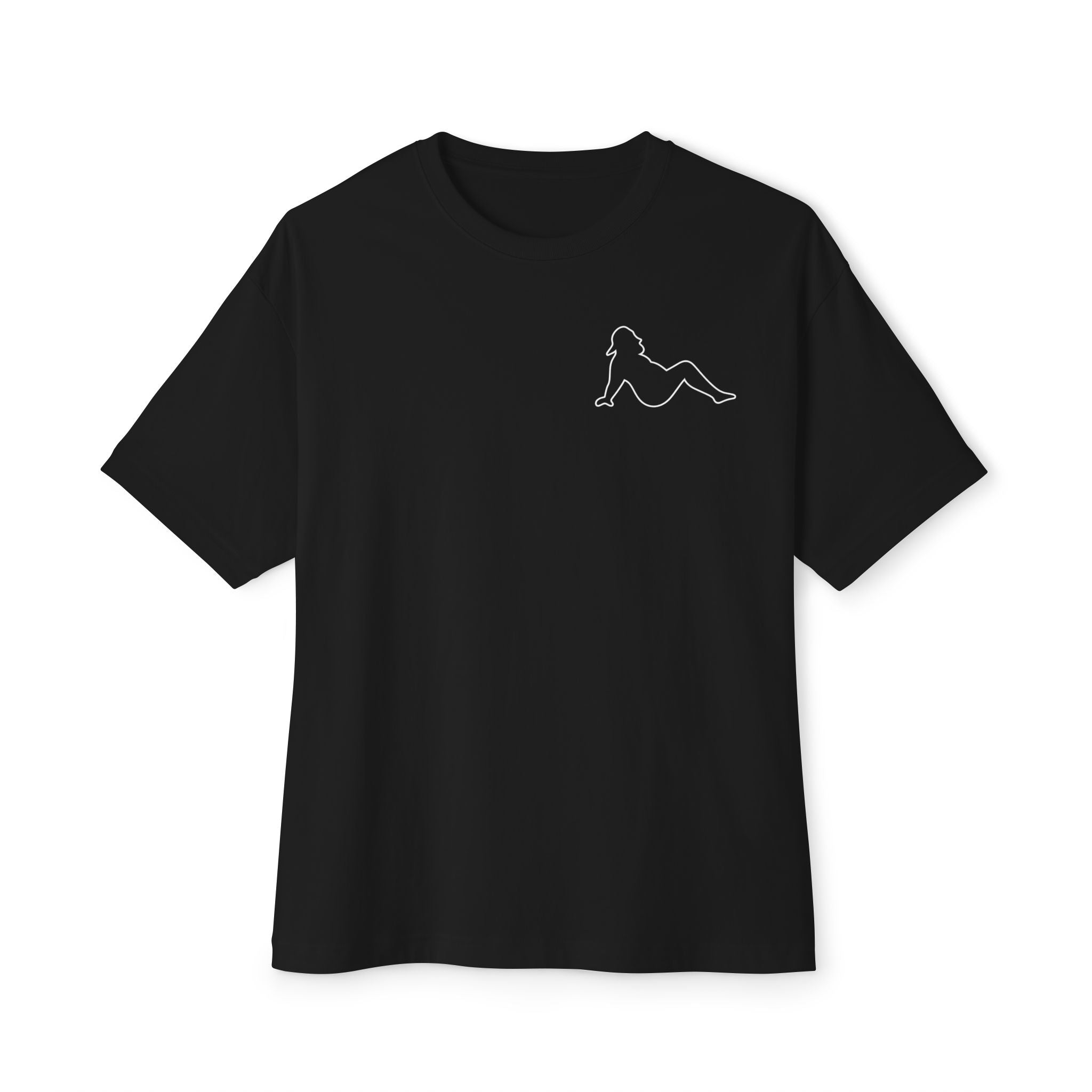 Sidepiece Motorsports Oversized Boxy Tee — Minimal White Crewneck Casual Tee