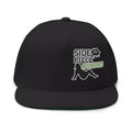 Flat Bill Cap — "Side Piece MotorSports" Embroidered Trucker Hat