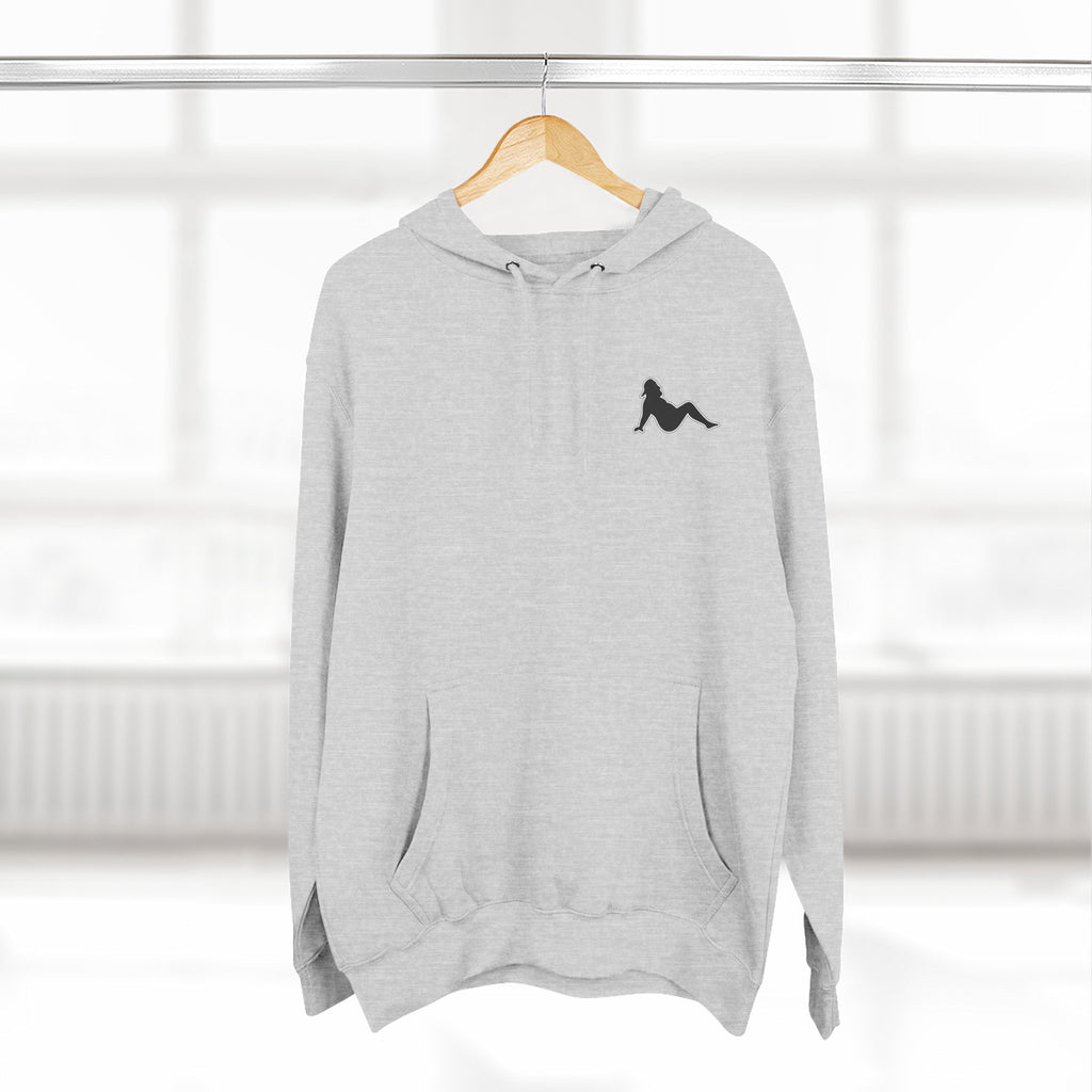 Side Piece Motorsports Hoodie — Automotive Logo Fleece Pullover