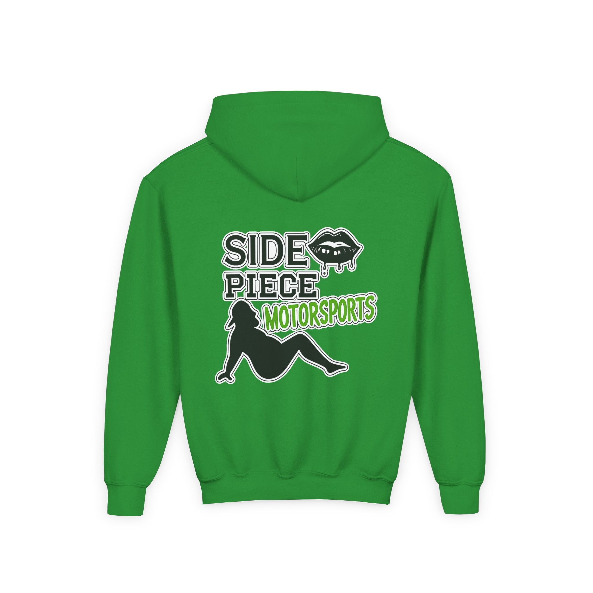 Side Piece Motorsports Youth Hoodie — Racing Logo Pullover