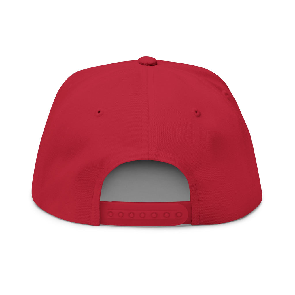 Flat Bill Cap — "Side Piece MotorSports" Embroidered Trucker Hat
