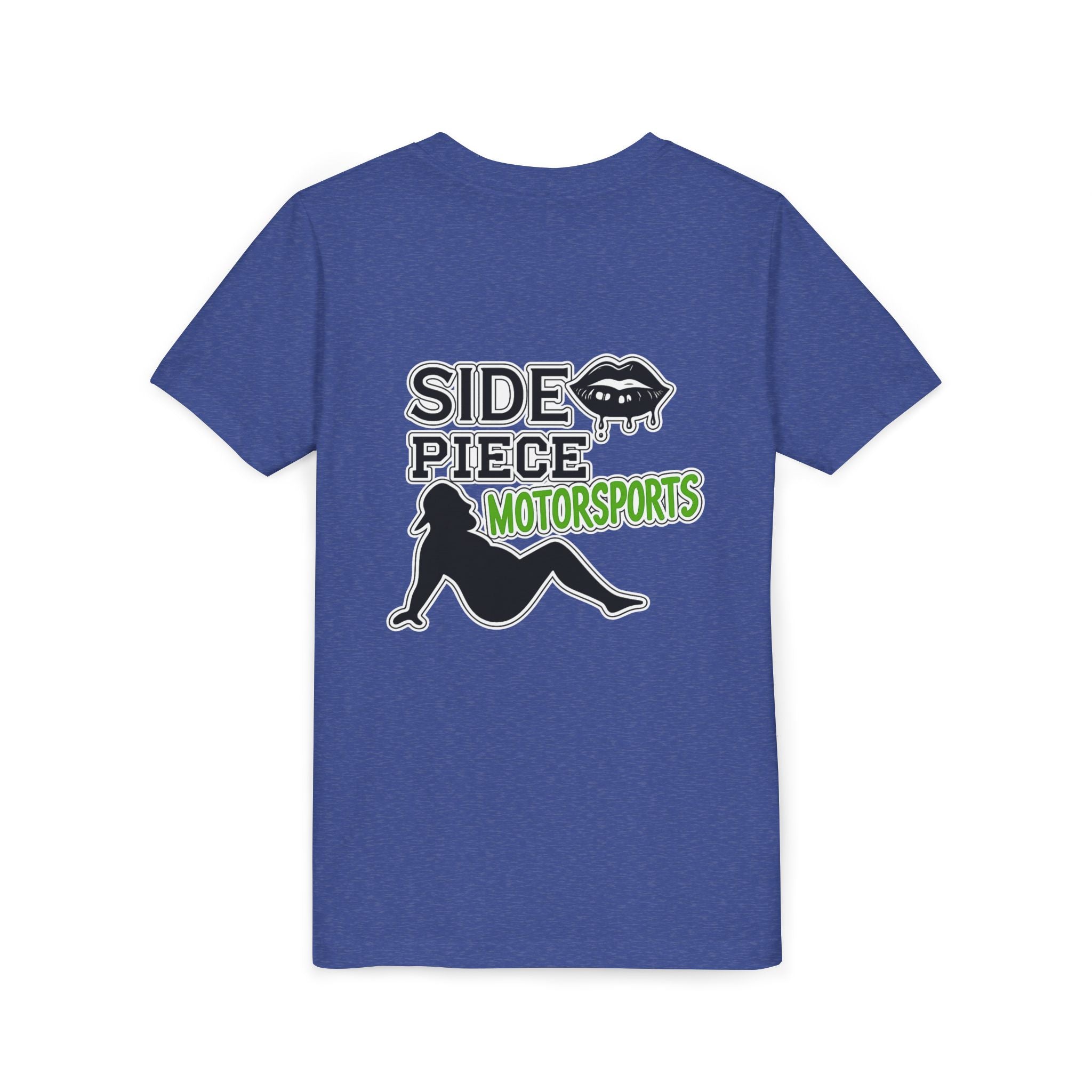 Side Piece Motorsports Youth Tee — Racing Logo Graphic T‑Shirt