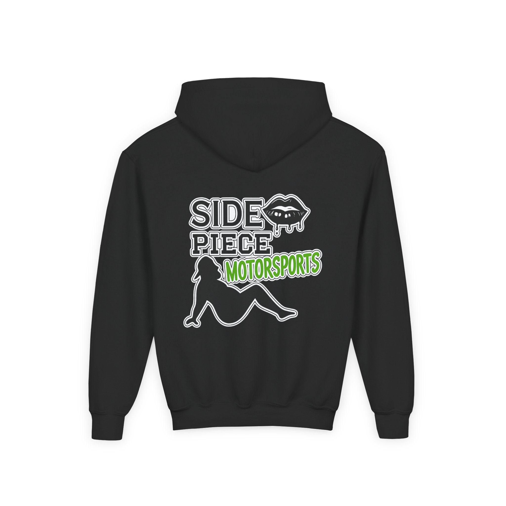Side Piece Motorsports Youth Hoodie — Racing Logo Pullover