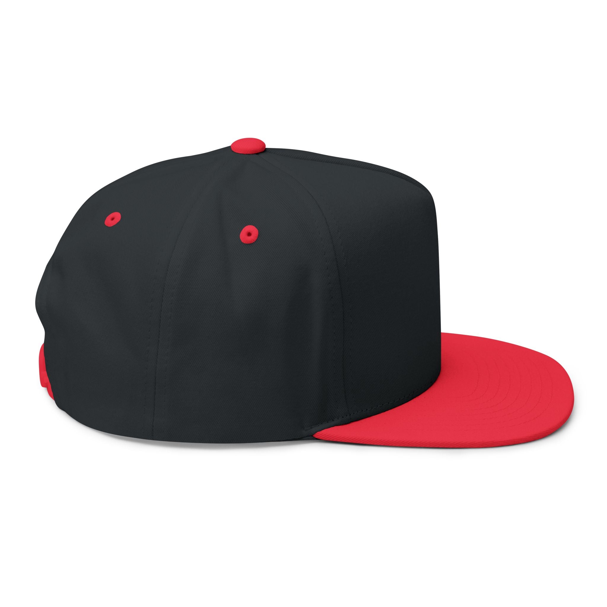 Flat Bill Cap — "Side Piece MotorSports" Embroidered Trucker Hat