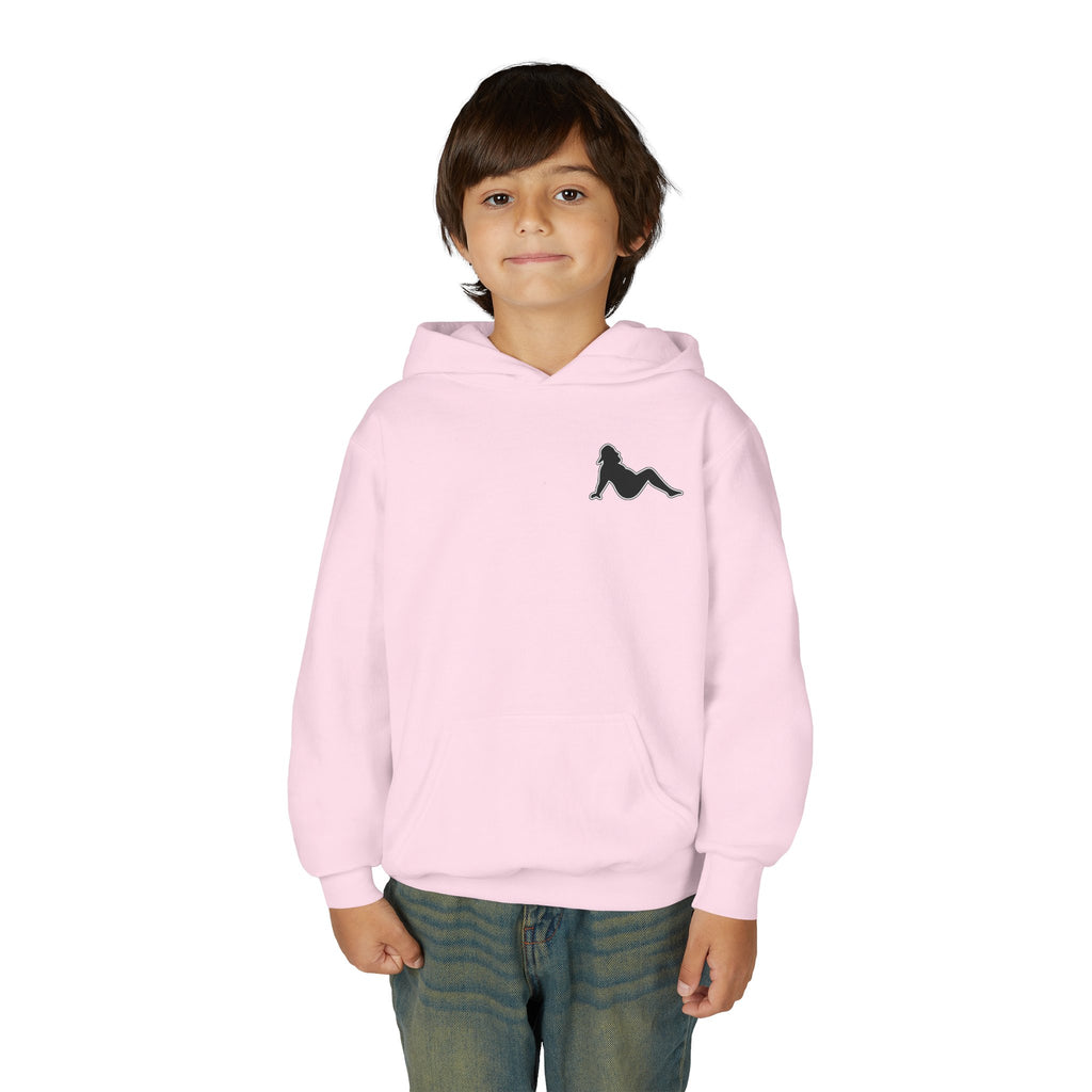 Side Piece Motorsports Youth Hoodie — Racing Logo Pullover
