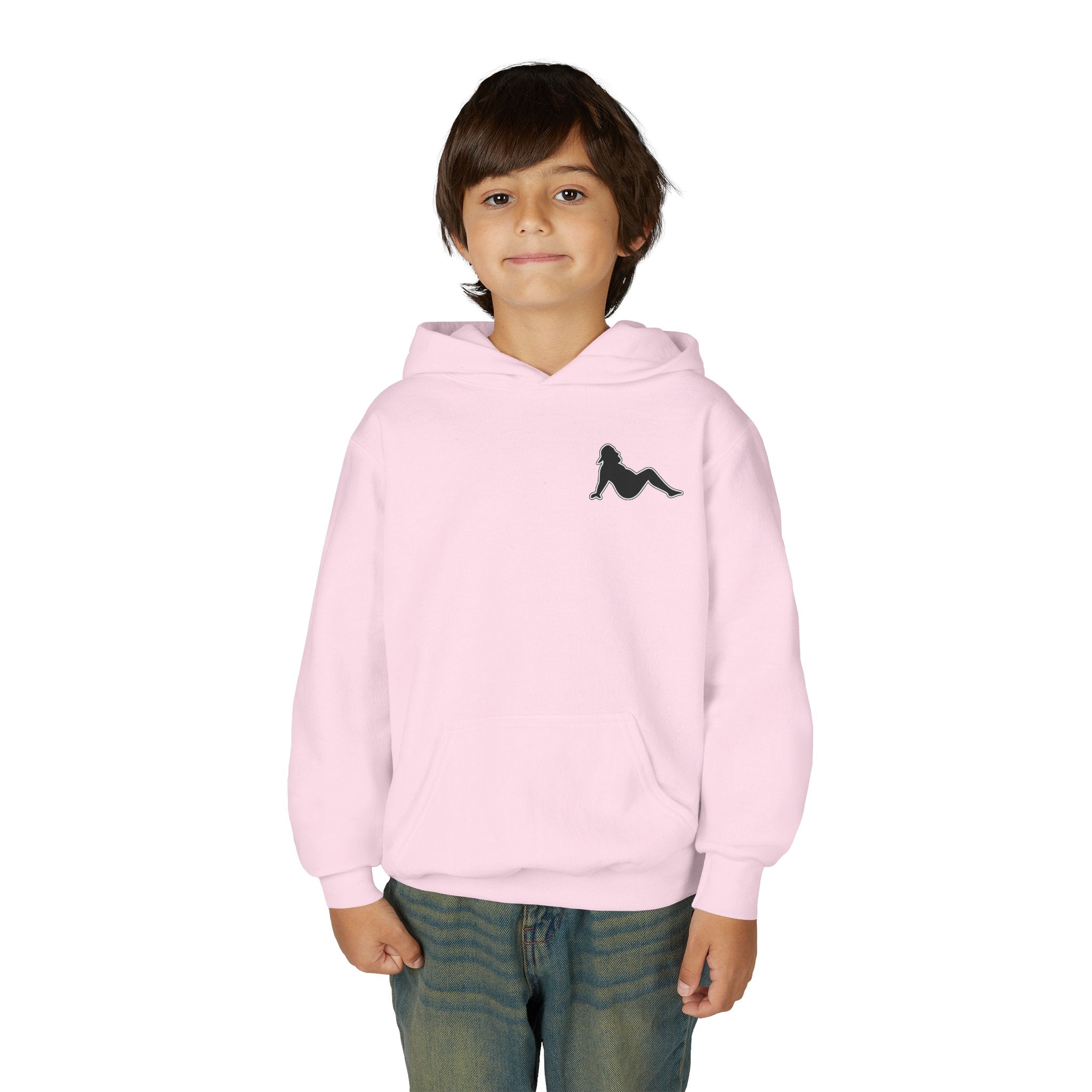 Side Piece Motorsports Youth Hoodie — Racing Logo Pullover