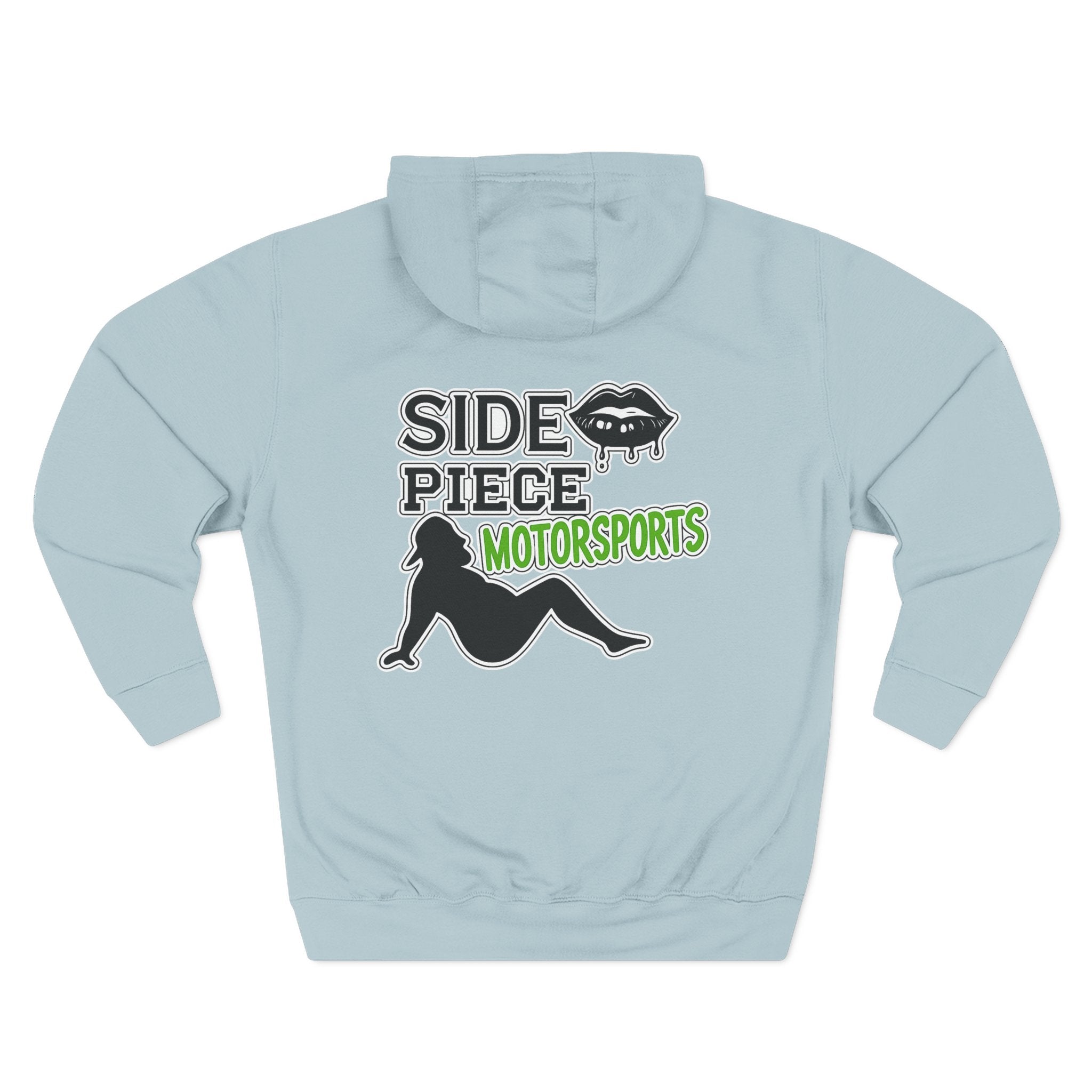 Side Piece Motorsports Hoodie — Automotive Logo Fleece Pullover